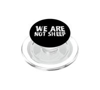 We're Not Sheep Funny Protest or Demonstration Design PopSockets PopGrip for MagSafe