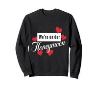 We're on Our Honeymoon Couple Honeymoon Sweatshirt