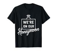 We're on Our Honeymoon Couple Honeymoon T-Shirt