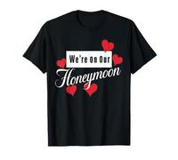We're on Our Honeymoon Couple Honeymoon T-Shirt