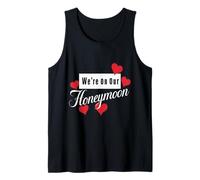 We're on Our Honeymoon Couple Honeymoon Tank Top