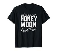 We're On Our Honeymoon Road Trip Newlywed Value Graphic T-Shirt