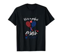 We're Perfect Match Tennis Lovers Valentine's Day Couples T-Shirt