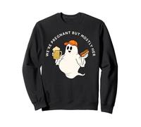We're Pregnant But Mostly Her Ghost Baby Reveal Halloween Sweatshirt