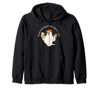 We're Pregnant But Mostly Her Ghost Baby Reveal Halloween Zip Hoodie