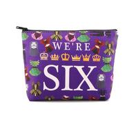 We're Six Queens Musical Theatre Makeup Bag Six Queen Musical Fans Gift Broadway Musical Cosmetic Bag Case (We're SIX 3uk)