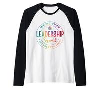 We're That Leadership Squad - Colorful Tie-Dye Teacher Raglan Baseball Tee