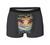 We're Trouble When We Are Cruising Together Boxer Brief for Boys Men, Ultra Soft, Breathable Underwear Style389