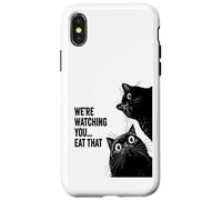 Were watching you eat that funny cat Case for iPhone X/XS
