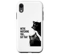 Were watching you eat that funny cat Case for iPhone XR