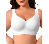 Werena Minimiser Jelly Bras for Women Non Wired Plus Size (White,XL)