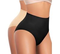 Werena Women Tummy Control Knickers Shapewear Panties | High Waisted Compression Underwear, Seamless Butt Lifting Body Shaper Pants, Anti-Roll Steel Bone Support Shaping Girdle