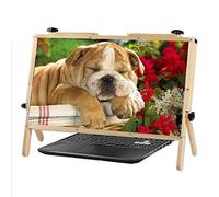 WEREW Laptop Screen Magnifier 2025, 22" 3X Reading Magnifier, Stand, Compatible With 14-18" Laptops