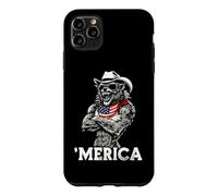 Werewolf American Flag Bandana Sunglasses Cowboy Hat Country Case for iPhone 11 Pro Max