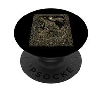 Werewolf Constellation Gothic Tarot Card PopSockets Adhesive PopGrip