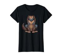 Werewolf Costume Cartoon Wolf Creature Graphic Design Value Graphic T-Shirt, Women, Black, S