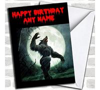 Werewolf Customised Birthday Greetings Card- Birthday Cards/Horror, Scary & Horrid Cards | Birthday Card | Horror, Scary & Horrid Card