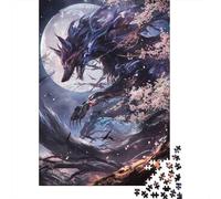 Werewolf Full Moon 1000 Piece Jigsaw Puzzle Paper for Adults Night Fantasy Puzzle Game Relaxation Home Decor 70x50cm/1000pcs
