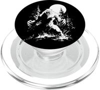 Werewolf Full Moon Horror Graphic Howling Forest PopSockets PopGrip for MagSafe