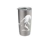 Werewolf Full Moon Horror Graphic Howling Forest Stainless Steel Insulated Tumbler