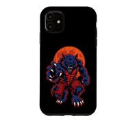 Werewolf Halloween Full Moon Monster Claws Spooky Season Case for iPhone 11