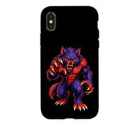 Werewolf Halloween Full Moon Monster Claws Spooky Season Case for iPhone X/XS