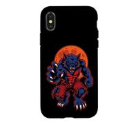 Werewolf Halloween Full Moon Monster Claws Spooky Season Case for iPhone X/XS