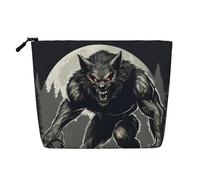 Werewolf Hd 01 Print Toiletry Bag Cosmetic Bag Large Capacity Travel Makeup Bag for Women for Daily Use Travel