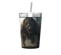 Werewolf Hd 12 Oz Stainless Steel Water Bottle - Keeps Drinks Hot for 12 Hours, Leak-Proof and Free from Bpa
