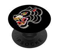 Werewolf Head Wolf Traditional Tattoo Flash PopSockets Adhesive PopGrip