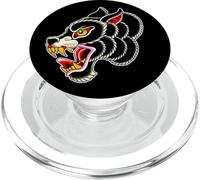 Werewolf Head Wolf Traditional Tattoo Flash PopSockets PopGrip for MagSafe
