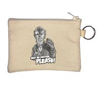 Werewolf Help Me Doctor Please Key Chain Coin Purse Beige