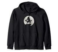 Werewolf Howling at the Moon Zip Hoodie