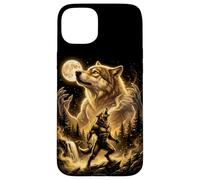 Werewolf Howling Full Moon Horror Forest Fantasy Art Case for iPhone 15 Plus