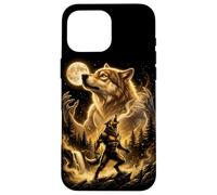 Werewolf Howling Full Moon Horror Forest Fantasy Art Case for iPhone 16 Pro Max