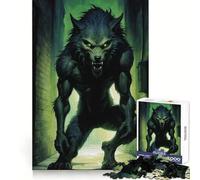 Werewolf in Alley 1000 Pieces Jigsaw Puzzles for Teenagers Smart Exercise Leisure Activity Seamless Lock Birthday Gift (38x52cm)
