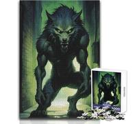 Werewolf in Alley Jigsaw for Adults1000 Pieces Interactive Learning Fun Activity Heartwarming Memorable Present Size 50x75cm