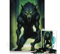 Werewolf in Alley Jigsaw Puzzles 1000 Cognitive Skill Toy Smooth Burr Free Surface Relaxing Indoor Group Activity (38x52cm)