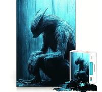 Werewolf in The Woods 1000 Pieces Puzzles for Teenagers Mind Boost Fun High Accuracy Cutting Craft Calming Mental Break Activity (38x26cm)
