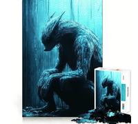 Werewolf in The Woods Jigsaws for Adults1000 Pieces Brain Memory Game Fine Cut Premium Finishing Engaging Way to Pass Free Hours (38x52cm)