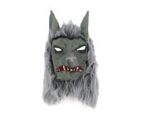 Werewolf Latex Mask Smiffys Grey One Size