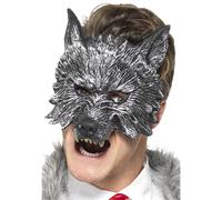 Werewolf Mask Adults Halloween Fancy Dress Wolf Mask Mens Latex Deluxe