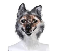 Werewolf Mask Premium Realistic Full Head Latex Wolf Mask for Adults | Halloween Cosplay Costume, Carnival Party Scary Werewolf Prop with Breathable Design