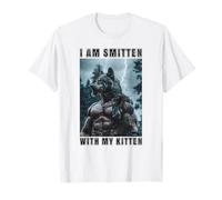 Werewolf Meme Smitten With My Kitten Cringy Alpha Wolf T-Shirt