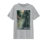 Werewolf Ripping Meme Alpha Wolf Werewolf Literally Me T-Shirt (Black,M)