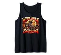 Werewolf Season Halloween Full Moon Wolf Horror Tank Top