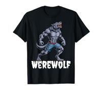 Werewolf Spooky Horror Halloween Costume Men Women T-Shirt