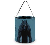 Werewolf Standing in The Moonlight Halloween Tricking Or Treating Bag