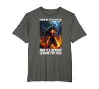 Werewolf Throw Me To The Wolves Cringe Alpha Wolf Cringy T-Shirt