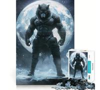 Werewolf Under Full Moon 1000-piece Puzzle for Teenagers Mind Skill Fun Uniform Size Precise Pieces Relaxing Indoor Group Activity (38x52cm)